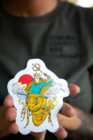 Queen Bee Vinyl Sticker