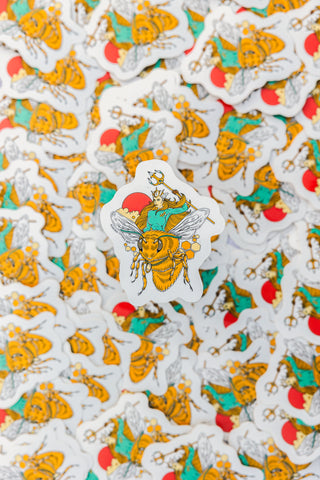 Queen Bee Vinyl Sticker