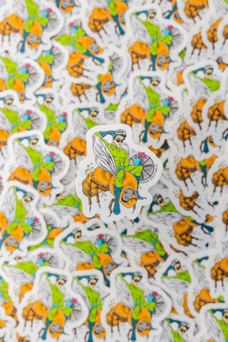 Drone Bee Vinyl Sticker