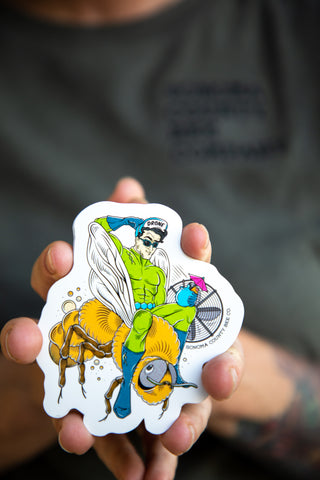 Drone Bee Vinyl Sticker
